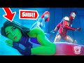 DON'T WAKE SHE-HULK... or ELSE! (Fortnite Challenge)