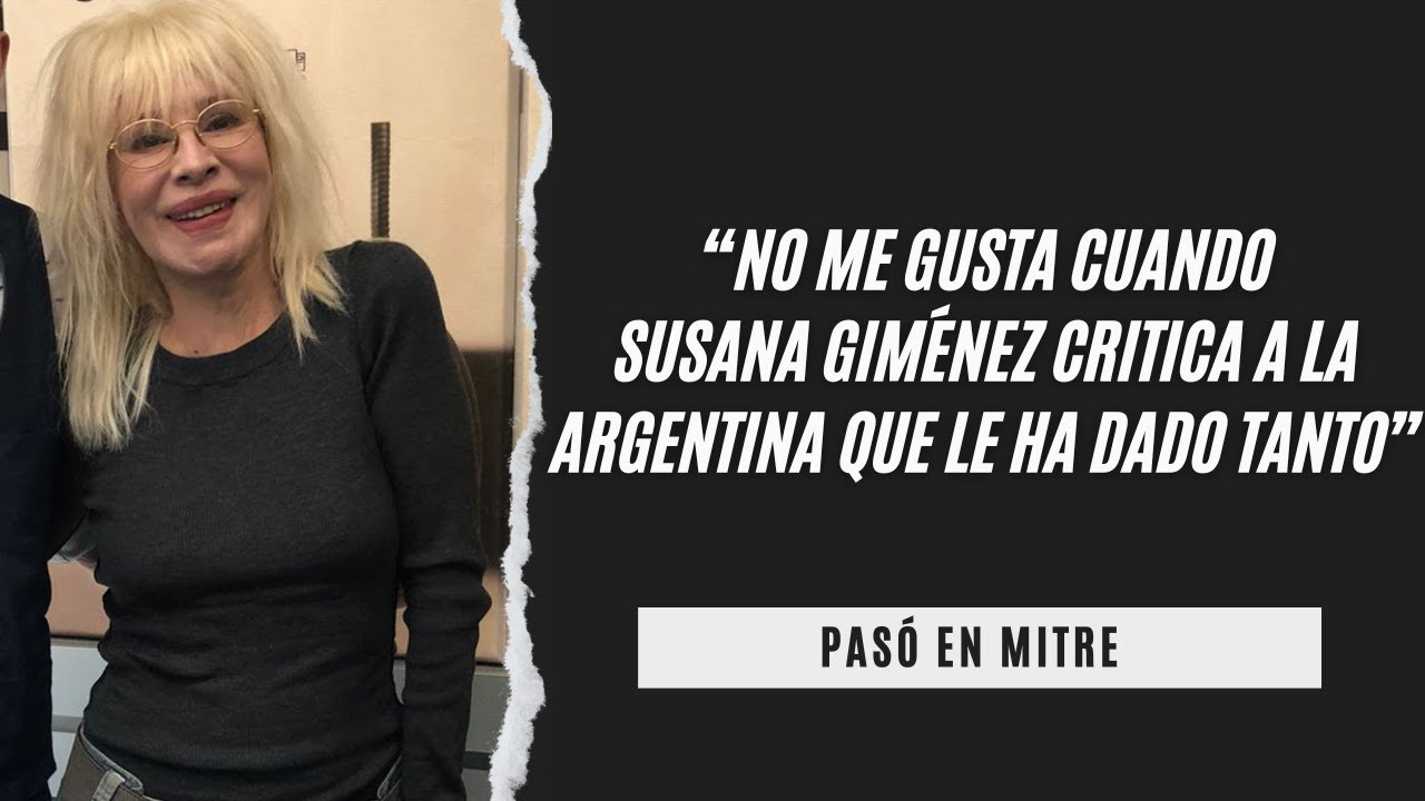 Nacha Guevara cruzó a Susana Giménez: 
