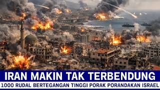 Serangan Terbaru Iran Hari Ini 1000 Rudal Balistik Bertegangan Tinggi Porak Porandakan Israel