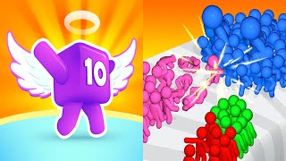 Level Up Numbers VS Magnet Crowd - All Level Gameplay Android iOS Ep4
