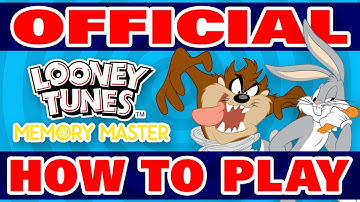 Official How to Play Looney Tunes Memory Master Card Game