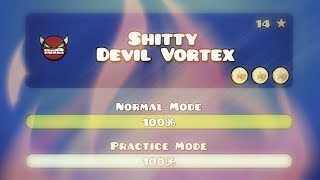 Geometry Dash - "SH*TTY DEVIL VORTEX" 100% Complete.