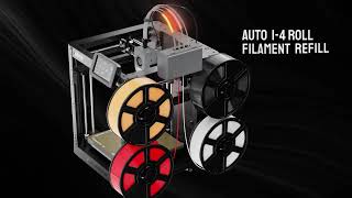 FLASHFORGE AD5X 3d Printer Multi-Color Printing Intelligent Filament System One-Click Auto