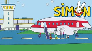 On the plane ✈️🎫👨‍✈️☁️ Simon travels by plane |  | Cartoons for Children