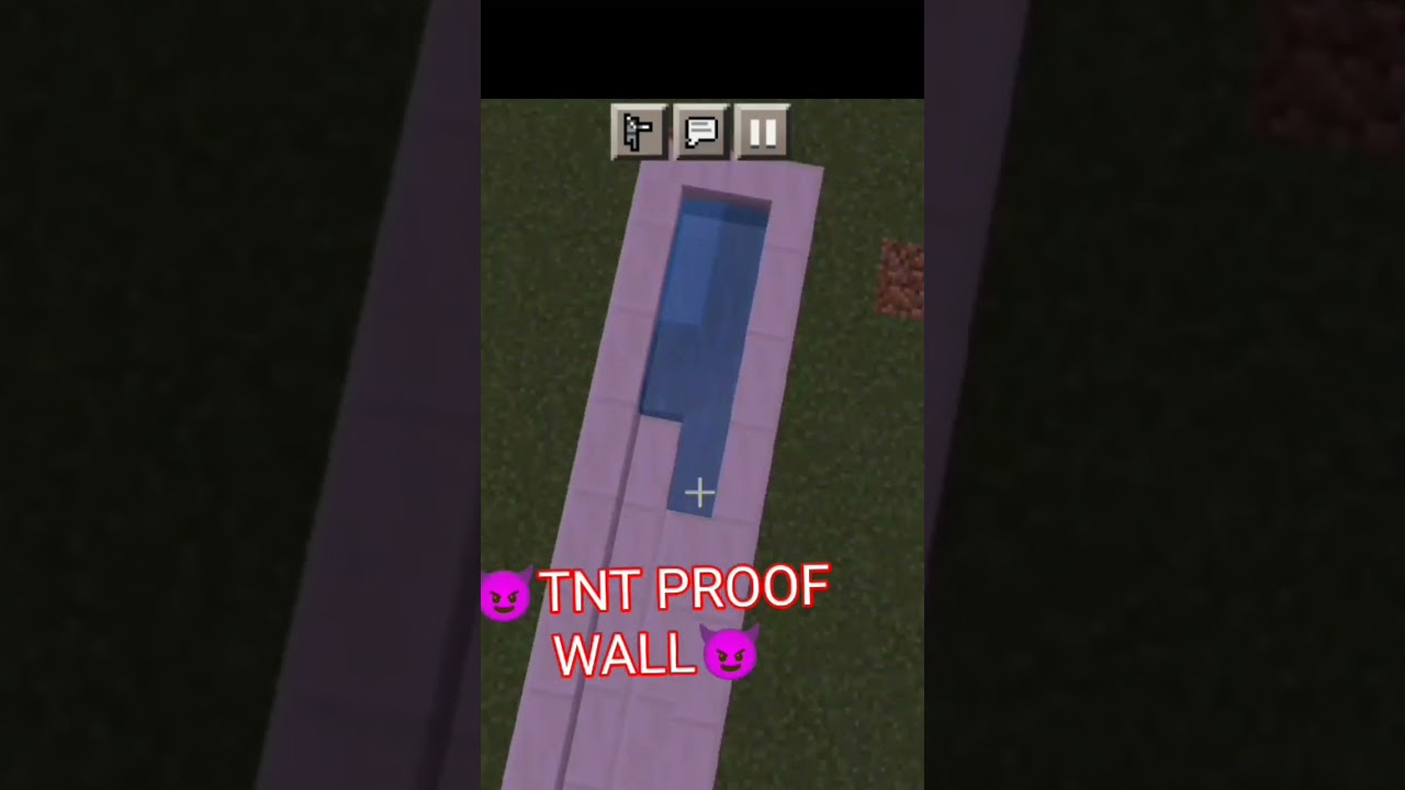 Easy TNT proof wall.      (😱NO OBSIDIAN 😱) 