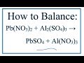 Balancing Chemical Equations and Ions
