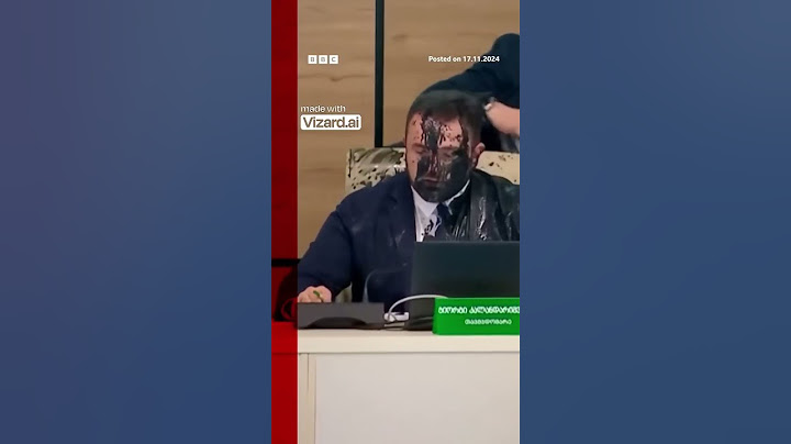 Moment Georgia election chief doused in paint by opposition official  #Georgia #bbcnews  #breaking