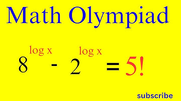 A Nice logarithm Math Olympiad Problem |
