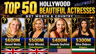 Top 50 Most Beautiful Hollywood Actresses In | 2026