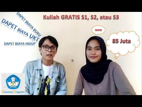 Bongkar rahasia kuliah gratis S1, S2 atau S3 dengan Beasiswa Unggulan. Woow dapat 85 Juta!!!