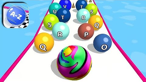 A-Z Run Gameplay All Levels iOS, Android Mobile Walkthrough Game Going Ball Update New Level ORWQZR