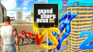 Gta 3 Vs Indian Bike Driving 3d Vs Rope Hero Mafia City screenshot 4