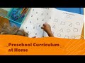 Easy preschool curriculum at home for children