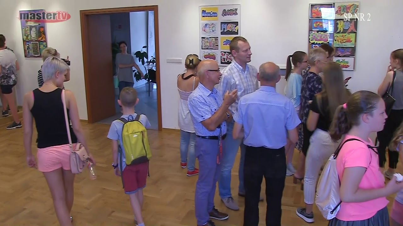 MASTER TV ŁUKÓW - Wystawa prac uczniów SP nr 2 - YouTube