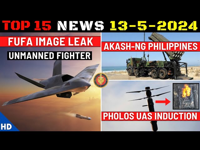 Indian Defence Updates : FUFA Unmanned Fighter Leak,Philippines Akash-NG Order,Pholos UAS Induction class=