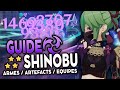 Kuki shinobu la 4 unique  guide artfacts teams  armes   genshin impact