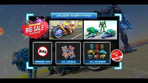 Lion Robot Transform Bike War : Moto Robot Games!PK GAMER