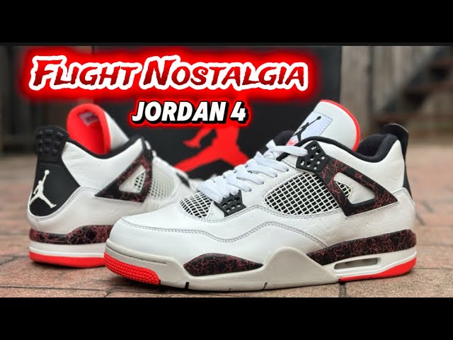 UNDERRATED? Jordan 4 Flight Nostalgia unboxing review & on foot