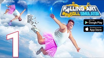 Falling Art Ragdoll Simulator - Gameplay Walkthrough Part 1 - Level 1-2 (iOS, Android)
