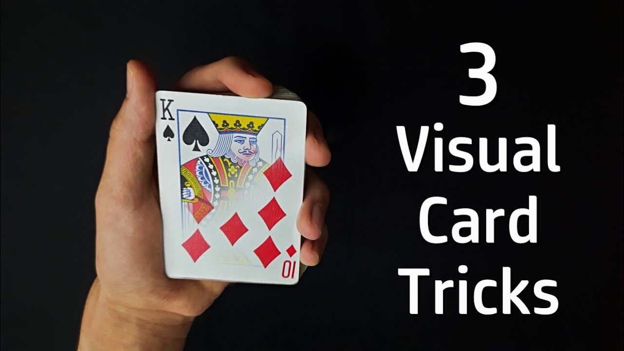 3 VISUAL Card Tricks Anyone Can Do | Tutorial - YouTube