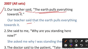 2007 (all sets) direct and indirect speech from English excellent grammar guide class 10th up board