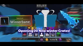 Opening🔥🔥 20x New Winter Crates🎁🎁!! ||Survive the killer [Roblox]