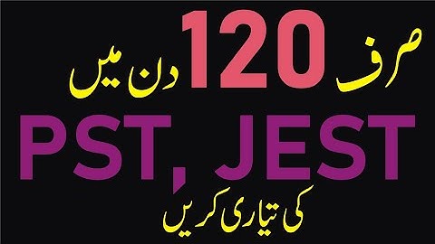 How To manage the time the pst JEST syllabus |How to prepare for Pst & JEST |2021Jobs|