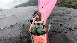 Canoeing Across Scotland:  The Great Glen, Dad, Daughter, Dog    Adventure       Day 2