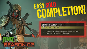 EASY Solo Perfection Mission Completion for Black Mous | Call of Duty Warzone 2.0 DMZ Season 2