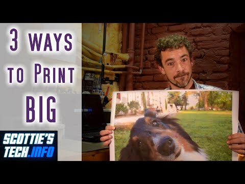 Video: How to Print a Large Multi-Page Image on a PC or Mac