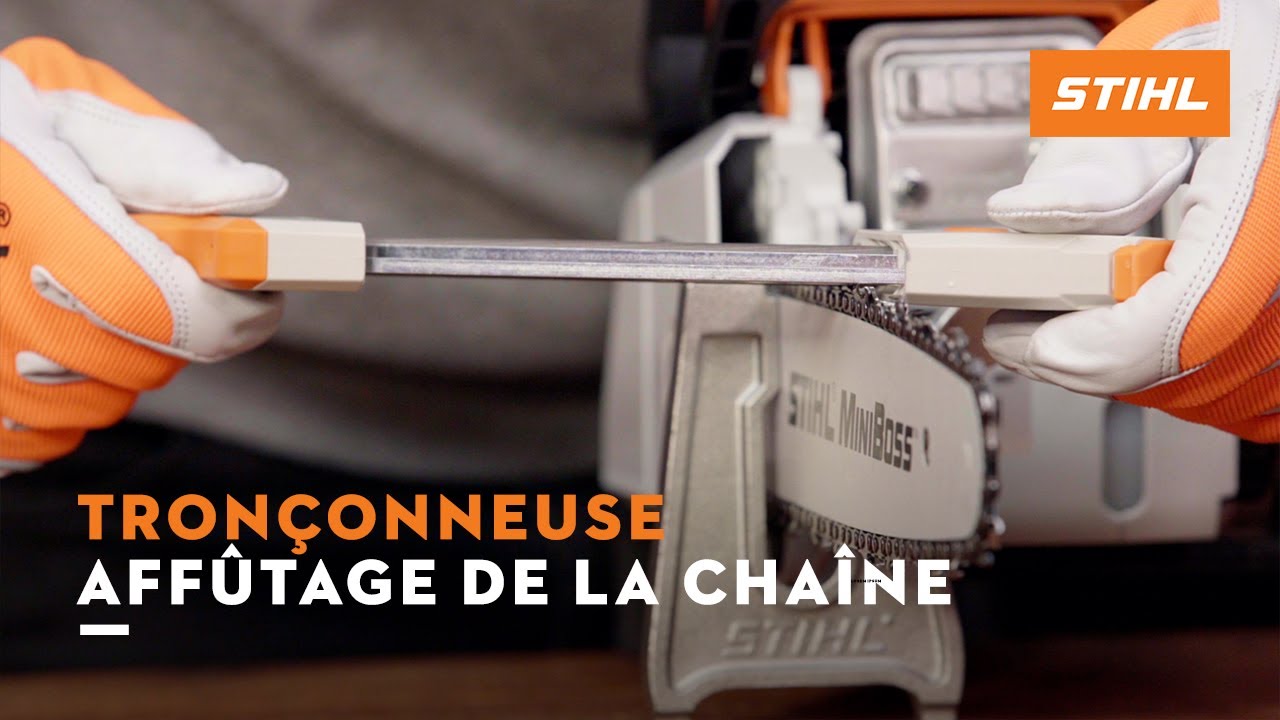 Affûtage de la chaîne - Tronçonneuses STIHL 