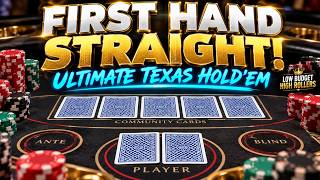First-Hand Straight… Can We Keep It Going? | Ultimate Texas Hold’em
