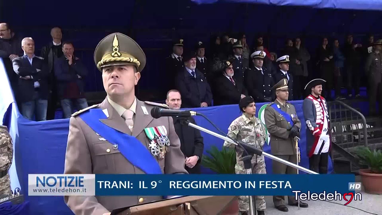 TRANI: IL 9° REGGIMENTO IN FESTA