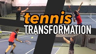 A Tennis Game TRANSFORMED: ULTIMATE Lesson | Forehand, Backhand, Volley, and Serve Technique