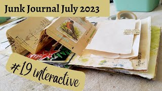 Junk Journal July 2023 Hosted by @megjournals Day 19 Interactive
