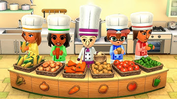 Wii Party U Battle of The Minigames - Amy Rose Vs Yuya Vs Faustine Vs Araceli (Master Difficulty)