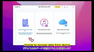 Tiger Data Recovery - チュートリアル