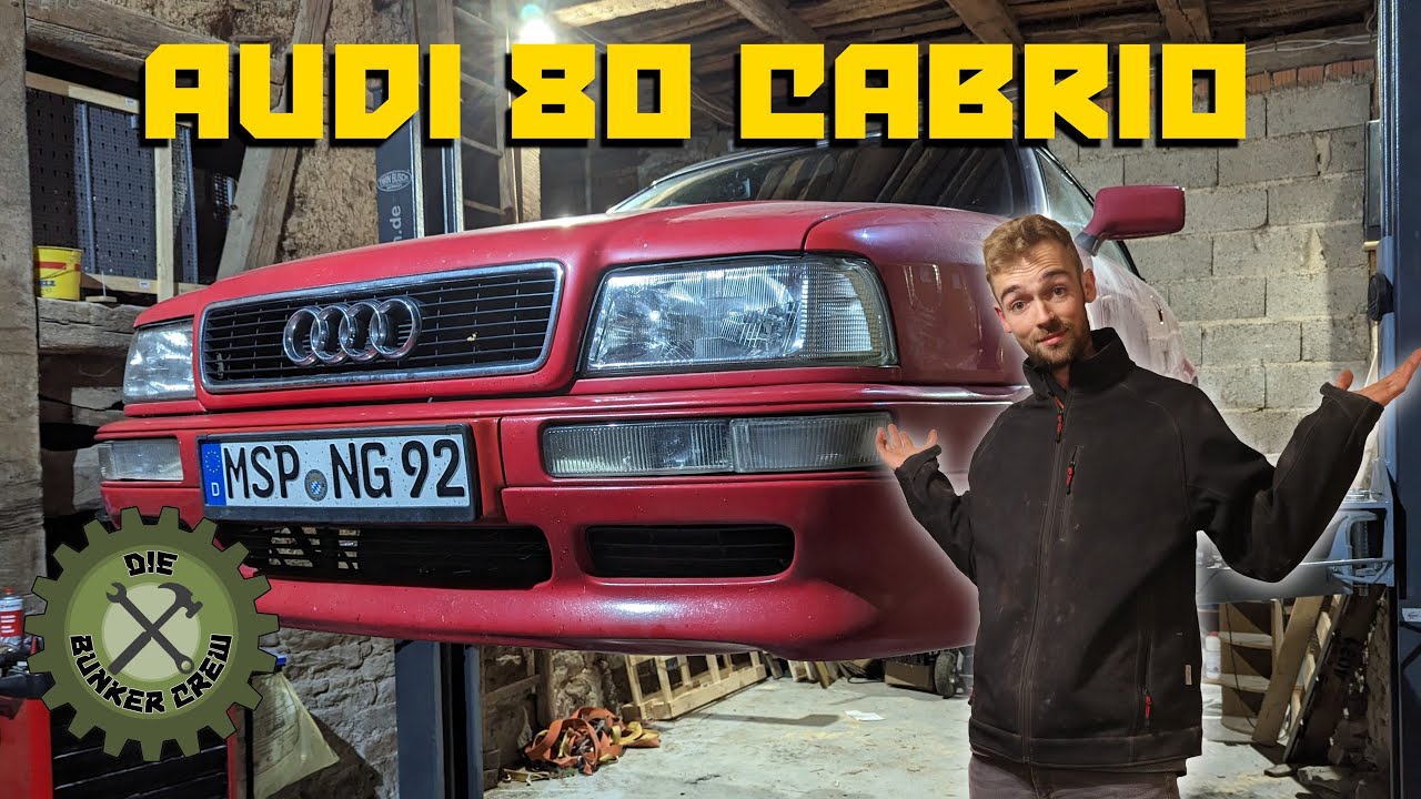 Bestandsaufnahme & erste Reparaturen beim Audi 80 Cabrio 