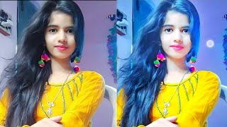 With snapseed app, skin color, skirt color, background color, background change.Can do much more. screenshot 4