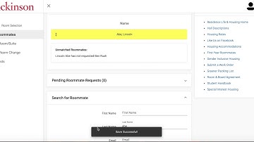 Roommate Matching Video
