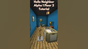 How To Build Hello Neighbor Alpha 1 Floor 2 Minecraft #helloneighbor #minecrafthowtobuild #minecraft