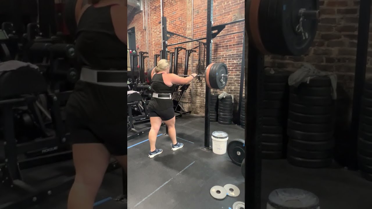 Kathryn Andrews 750lb Rogue Challenge Back Squat
