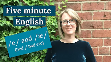 How to pronounce /e/ and /æ/. Short vowels. 5 Minute English. Clear confident British pronunciation