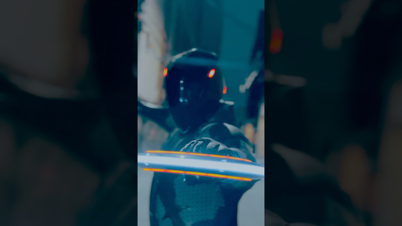 Tron escapes the Grid - #shorts #tron #tronlegacy #tronares #cosplay #disney #tronlighcyclerun #3d