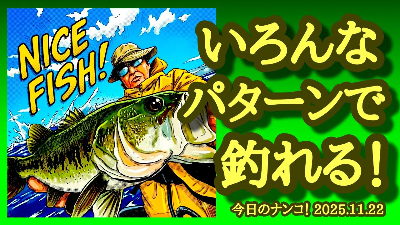 【今日のナンコ！2025.11.22】いろんなパターンで釣れる！【琵琶湖バス釣り】