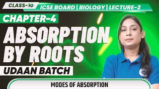 Class 10 Biology Chapter 4 Absorption By Roots Lecture 2 Modes Of Absorption 🌱🔥