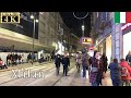 🇮🇹Milan Night Walk - Via Torino -【4K 60fps】