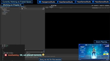 Playing Fortnite + Creating a Game in Unity