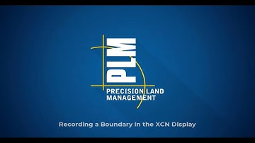 Recording a Boundary in the XCN Display