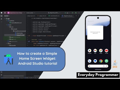How to create a Home Screen Widget in Android Studio using Java